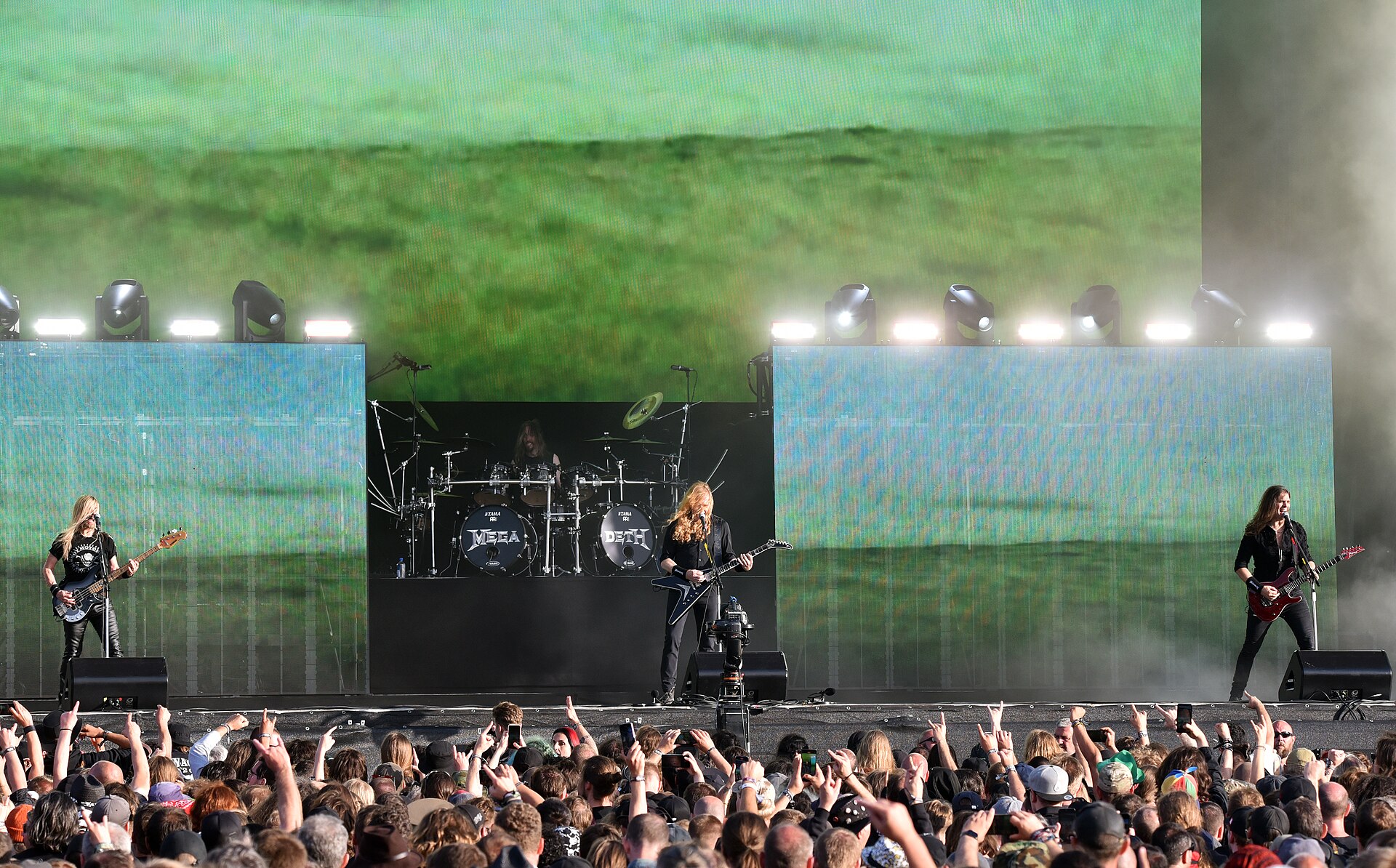 Megadeth live auf der Bühne beim Wacken Open Air